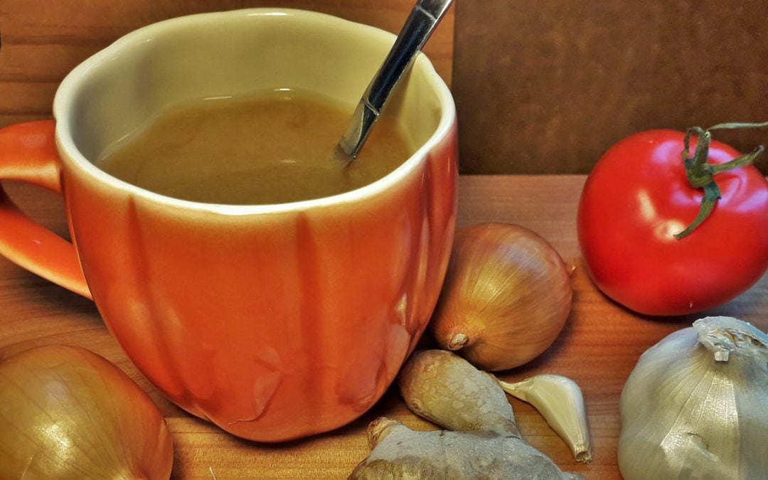 Garlic & Ginger-Infused Chicken Miso Broth